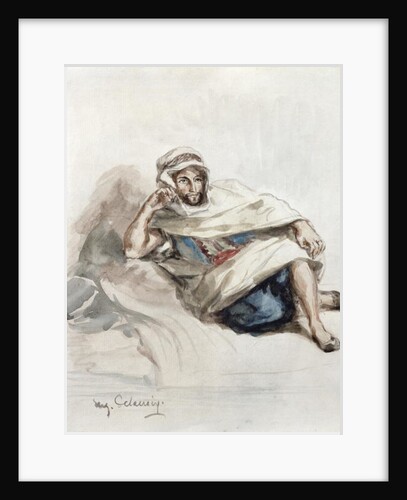 Seated Arab by Ferdinand Victor Eugene Delacroix