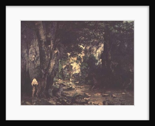The Return of the Deer to the Stream at Plaisir-Fontaine, 1866 by Gustave Courbet