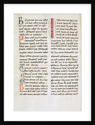Fragment from a Cathar manuscript by French School