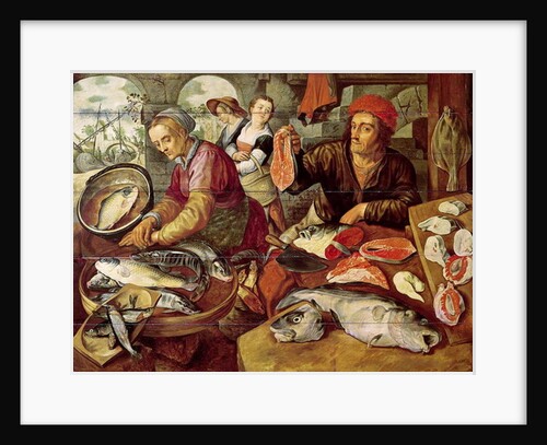 The Fish Market by Joachim Bueckelaer