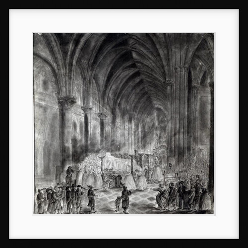 The Funeral of Jean Paul Marat in the Chapel of the Club des Cordeliers, 16th July 1793 by French School