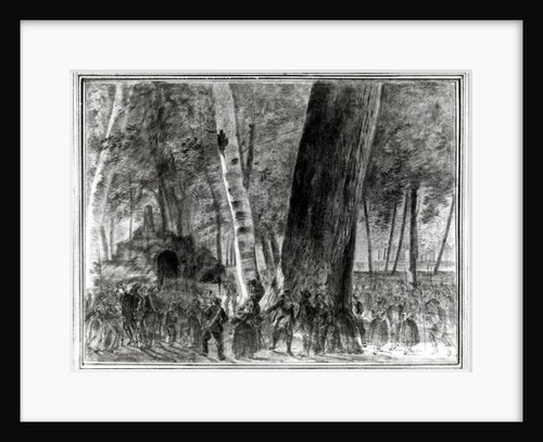 The Body of Jean Paul Marat in the Garden of the Club des Cordeliers by Claude-Noel Thevenin