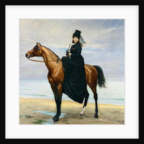 Equestrian Portrait of Mademoiselle Croizette, 1873 by Charles Emile Auguste Carolus-Duran