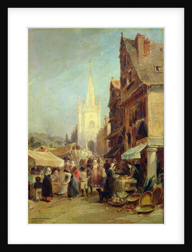 Market at Hennebont by Jules Achille Noel