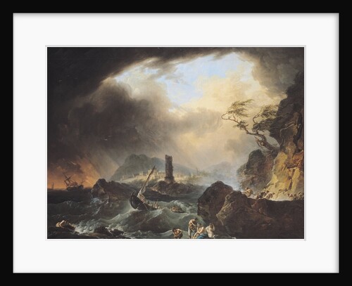 The Storm, 18th century by Francois Valentin Gazard