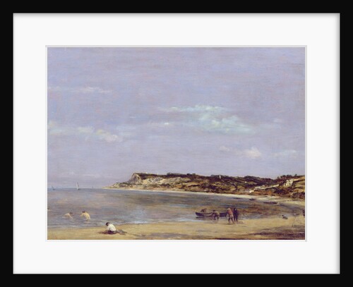 The Coast at La Heve, 1856 by Eugene Louis Boudin