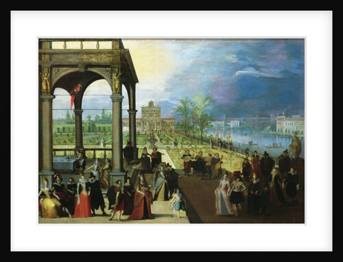 Feast in a palace by Louis de Caullery
