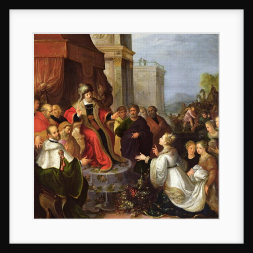 Solomon and the Queen of Sheba by Frans II the Younger Francken
