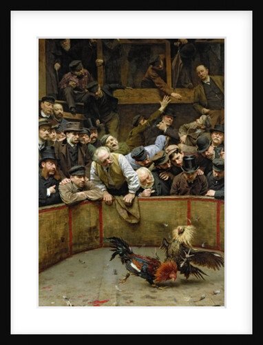 The Cockfight, 1889 by Remy Cogghe