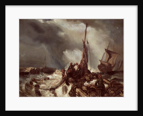 A Fisherman Pulling in a Net, 1868 by Louis Eugene Gabriel Isabey