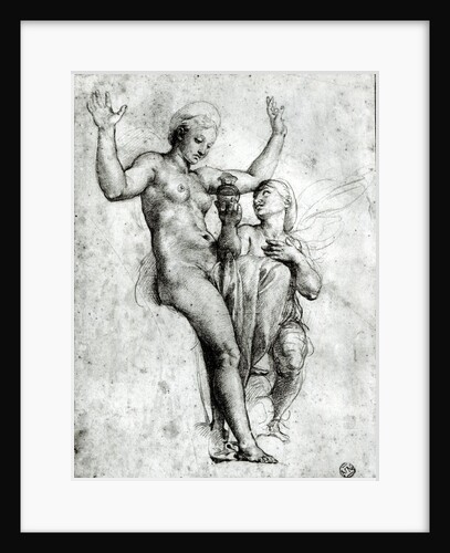 Psyche presenting Venus with water from the Styx, 1517 by Raphael