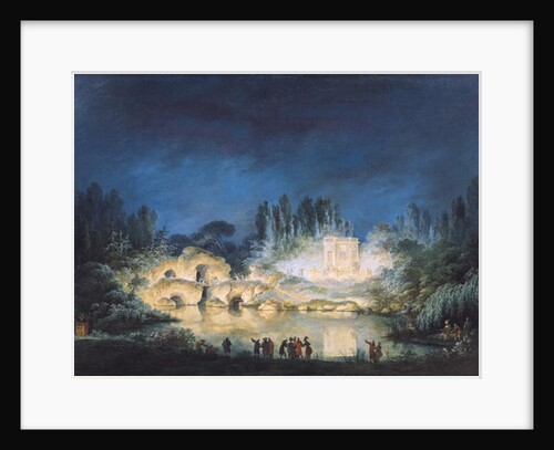 Illumination of the Belvedere at the Petit-Trianon, 1781 by Claude Louis Chatelet