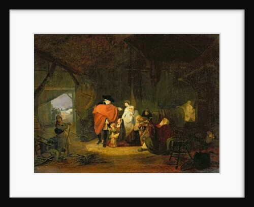The Kindness of Louis XVI during the Winter of 1784, 1785 by Philibert-Louis Debucourt