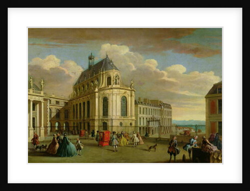 View of the Chapel of the Chateau de Versailles from the Courtyard by Jacques Rigaud