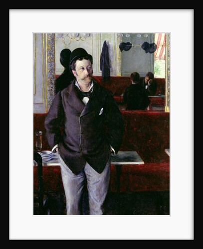 At the Cafe, Rouen, 1880 by Gustave Caillebotte