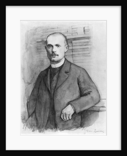 Portrait of Charles Peguy by Jean-Pierre Laurens