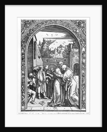 The meeting of St. Anne and St. Joachim at the Golden Gate by Albrecht Dürer or Duerer
