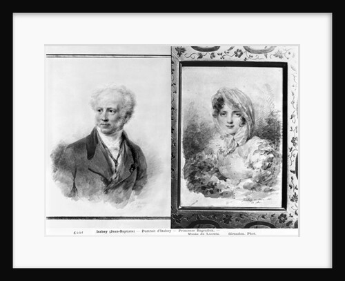 Self portrait and portrait of Princess Bagration, 1841 and 1812 by Jean-Baptiste Isabey