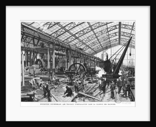 Building site of the Galerie des Machines at the Universal Exhibition of 1889, Paris, April 1889 by French School