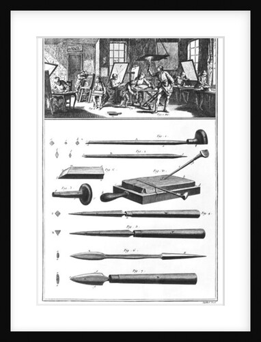The engraving Workshop, Chapter on engraving by French School
