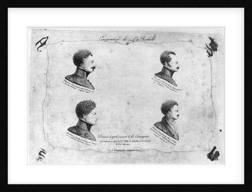 La Rochelle plot, portraits of the four sergeants, after 1822 by French School