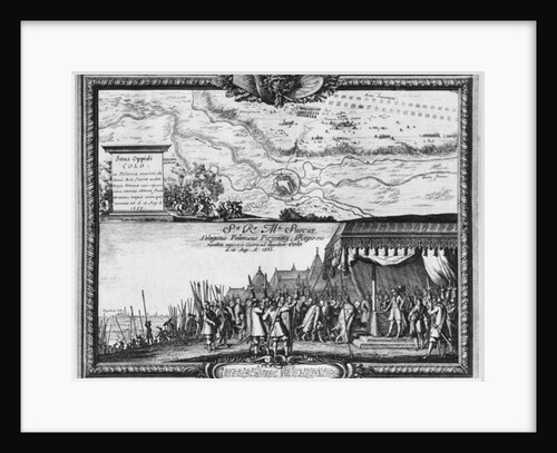 Defeat of the Polish army at Kola, August 1655, King of Sweden receives the Ambassador of Poland for the capitulation by Jean Lepautre