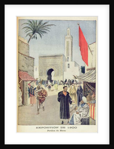 The Moroccan Pavilion at the Universal Exhibition of 1900, Paris by French School