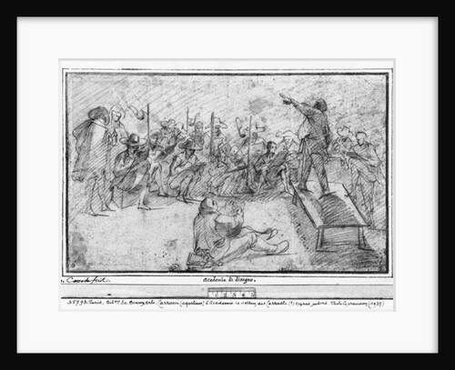 Drawing academy by Agostino Carracci