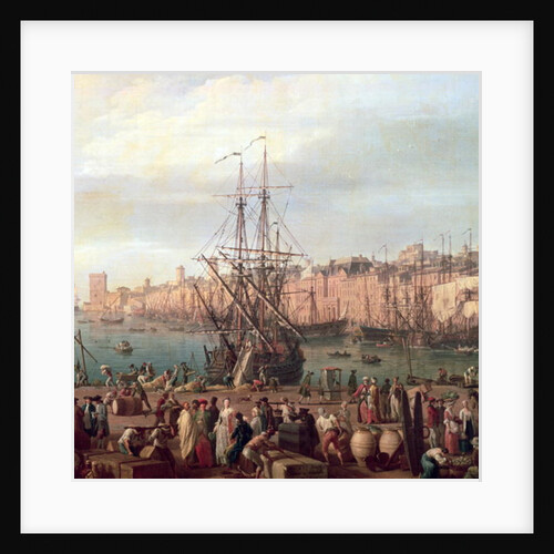 Morning View of the Inner Port of Marseille and the Pavilion of the Horloge du Parc, 1754 by Claude Joseph Vernet