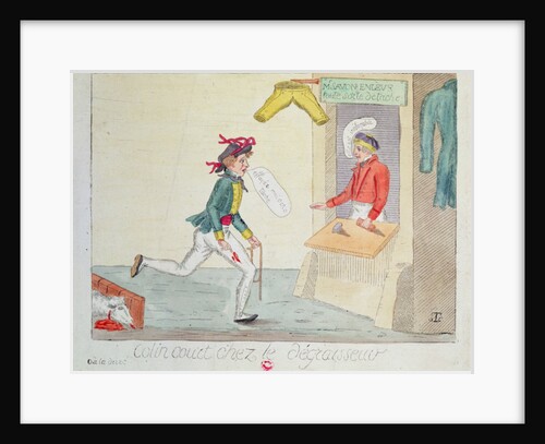 Colin Court at the stain removers, 1814 by French School