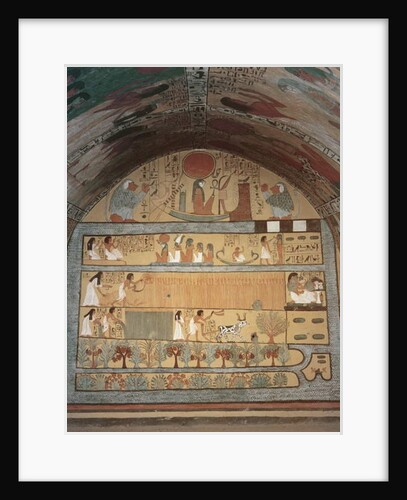 Harvest Scene on the East Wall by Egyptian 19th Dynasty