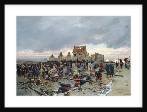 Bivouac at Le Bourget after the Battle of 21st December 1870, 1872 by Alphonse Marie de Neuville