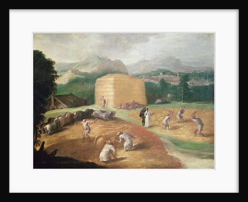 Landscape with Corn Threshers by Nicolo dell' Abate