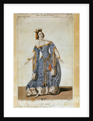 Mademoiselle George as Marguerite in Act II of 'La Tour de Nesles' by French School