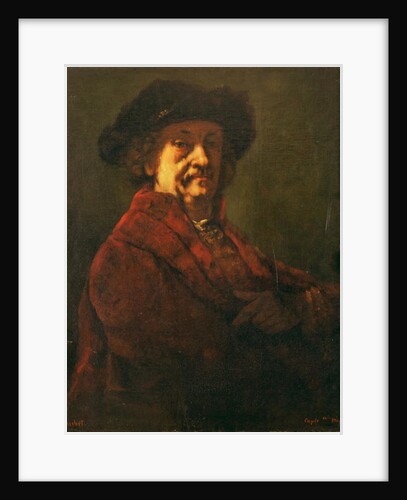 Copy of a Rembrandt Self Portrait, 1869 by Gustave Courbet