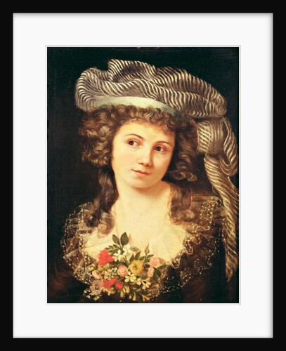 Portrait of a young woman in the style of Labille-Guiard by Gustave Courbet