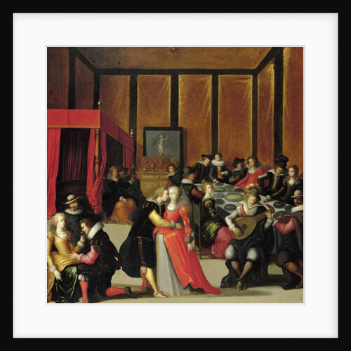 Scene Galante or The Five Senses by Louis de Caullery