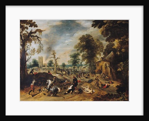 Pillage of a Village by Sebastian Vrancx