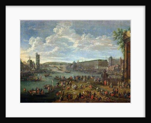 View of the Louvre and the Tour de Nesles from the Ile de la Cite, c.1673-74 by Pieter II Casteels