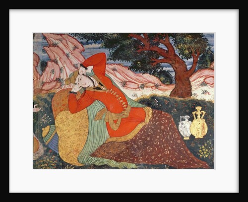 Woman from the Court of Shah Abbas I, 1585-1627 by School Persian