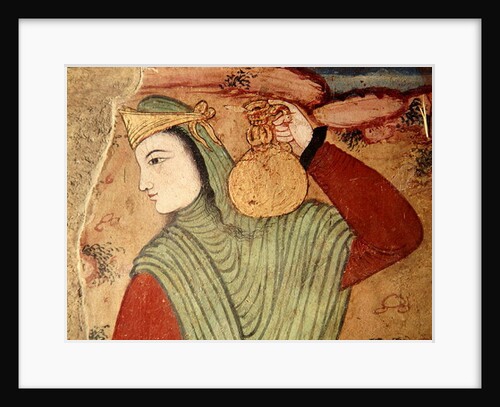 Man carrying wine from the Court of Shah Abbas I, 1585-1625 by School Persian