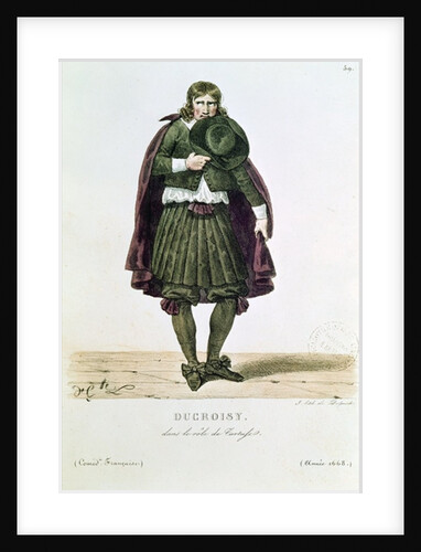 Ducroisy in the title role of Tartuffe in 1668 by Hippolyte Lecomte