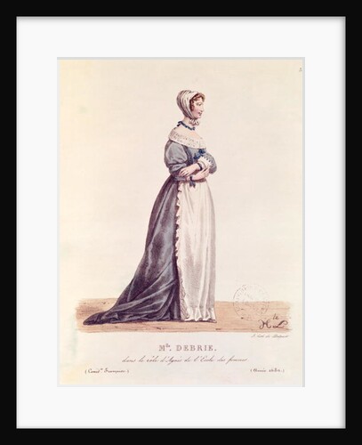 Madame Debrie in the role of Agnes in 'L'Ecole des Femmes' in 1680 by Hippolyte (after) Lecomte