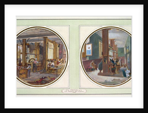 The Gobelins Workshop, 1840 by Jean-Charles Develly