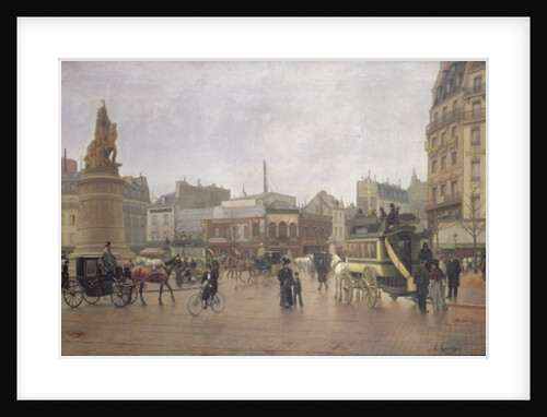 La Place Clichy, Paris, 1896 by Edmond Georges Grandjean