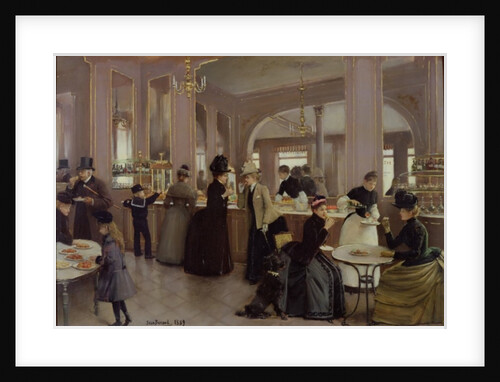 La Patisserie Gloppe, Champs Elysees, Paris, 1889 by Jean Beraud