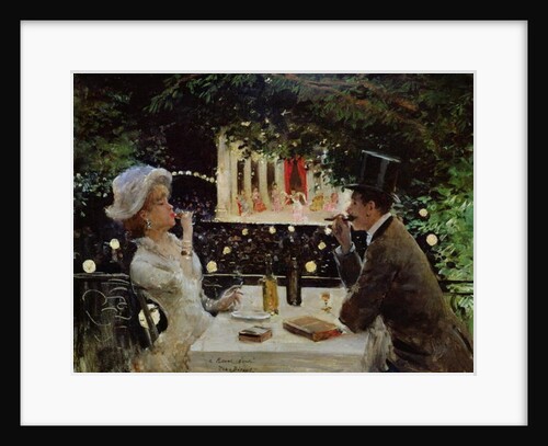 Dinner at Les Ambassadeurs, c.1882 by Jean Beraud