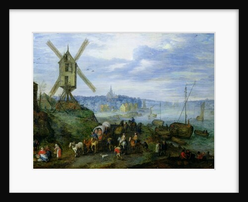 River Landscape by Jan the Elder Brueghel