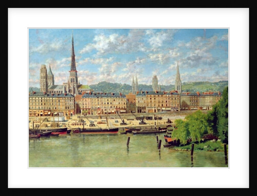 The Port at Rouen, 1878 by Torello Ancillotti