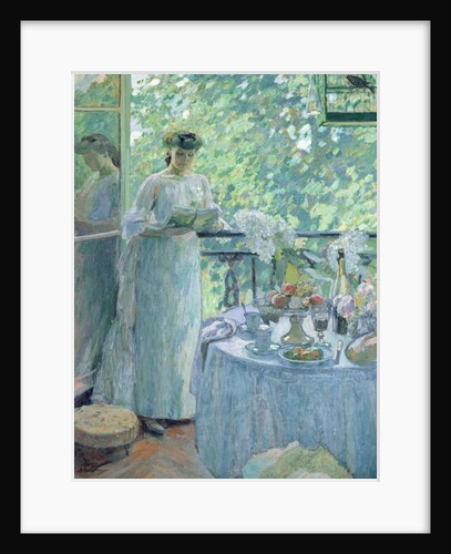 Woman on a Balcony by Henri Ottmann